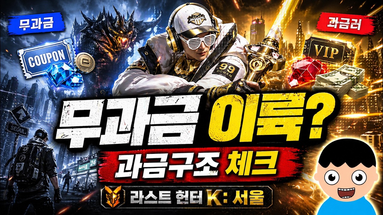 라스트 헌터 K: 서울 쿠폰 보상 총정리 + 무과금도 할만할까?