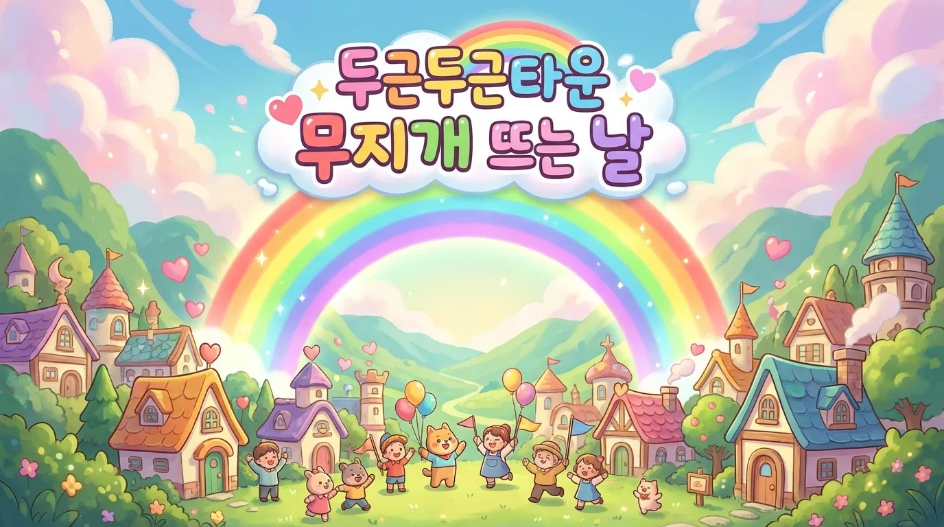 두근두근타운 무지개 날씨 공략: 도리스 위치, 행운 상점 아이템, 무지개 꽃다발 채집 루트 1 두근두근타운 무지개 공략