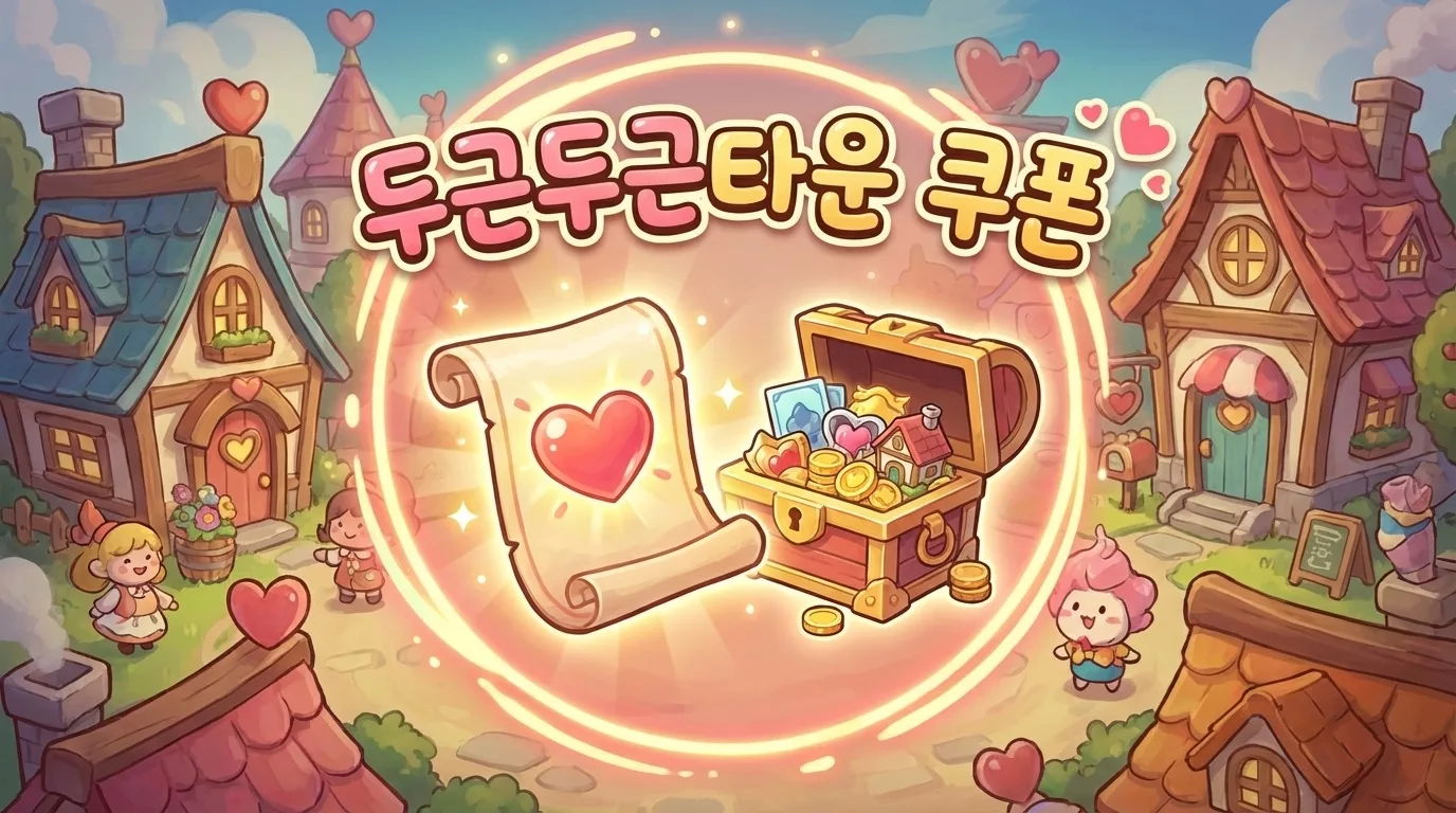 두근두근타운 쿠폰들과 입력 방법 🔥 최신 코드 총정리 5 두근두근타운 쿠폰