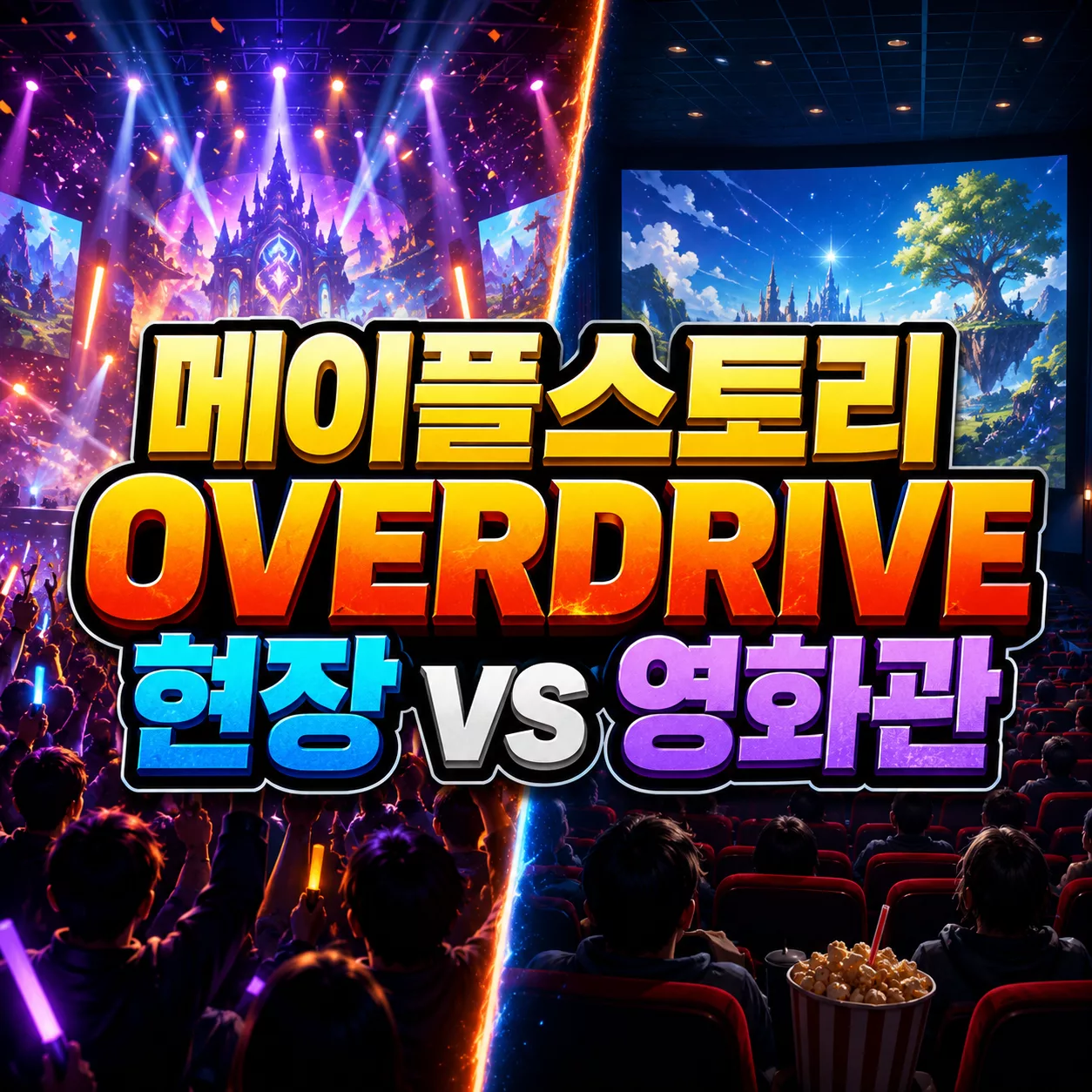 메이플스토리 OVERDRIVE 쇼케이스, 현장 예매와 롯데시네마 생중계 차이 2 메이플스토리 OVERDRIVE 현장 vs 영화관