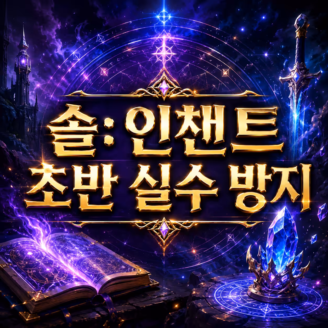 솔: 인챈트 초반 실수 방지