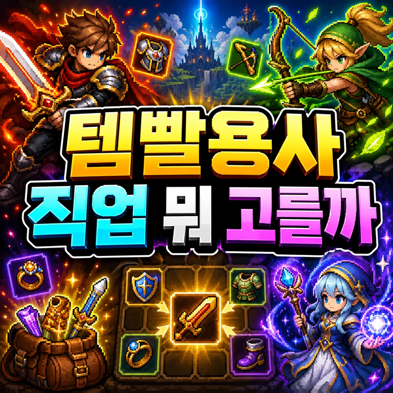 템빨용사 직업별 선택 기준, 워리어·레인저·위자드 운영 차이 6 템빨용사 직업 뭐 고를까