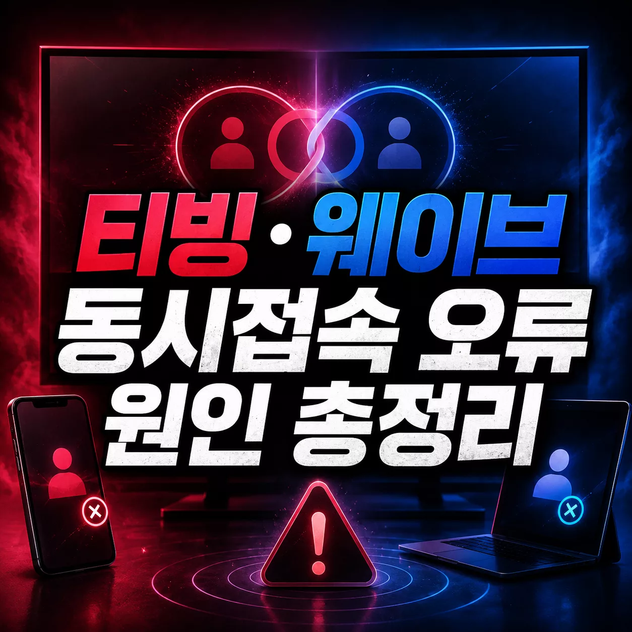 티빙·웨이브 동시접속 오류 해결법 – 기기 등록·계정 공유 조건 총정리 1 티빙·웨이브 동시접속 오류 원인 총정리