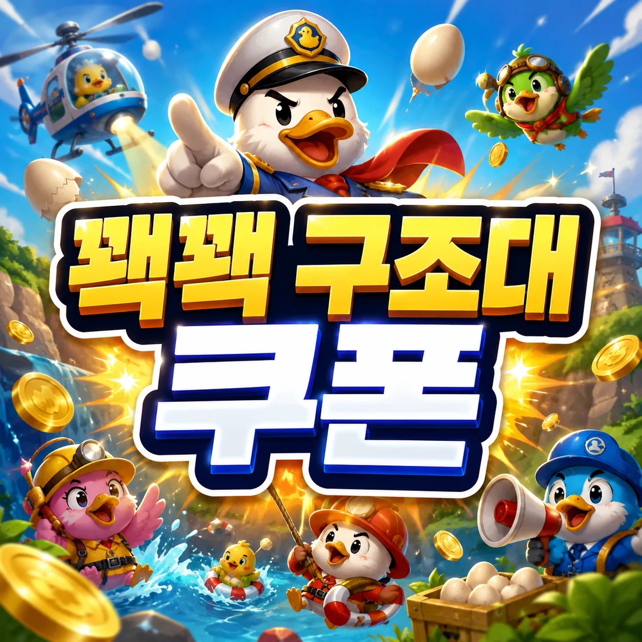꽥꽥 구조대 쿠폰