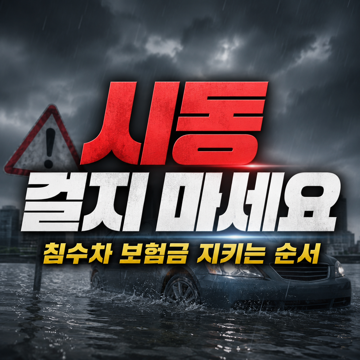 침수차 보험 처리 순서 총정리 (시동 금지·전손 30일 폐차·취득세 면제) 6 침수차 보험금 지키는 순서