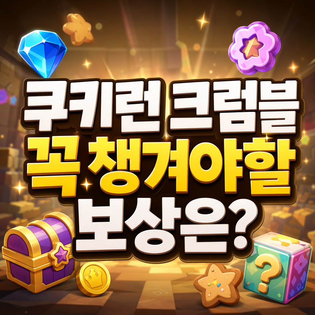 쿠키런 크럼블 사전예약 보상 총정리 | 굿즈·킹덤 연동까지 6 쿠키런 크럼블 사전예약 꼭 챙겨야할 보상은